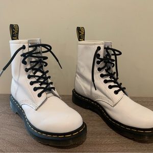 Dr. Martens 1460 white smooth leather boot
